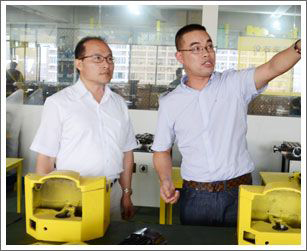 臺灣精展精機總經(jīng)理光臨美日機床實地考察